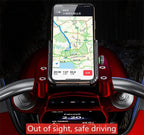 Soporte de Móvil para Moto con Carga Inalámbrica Rápida y USB