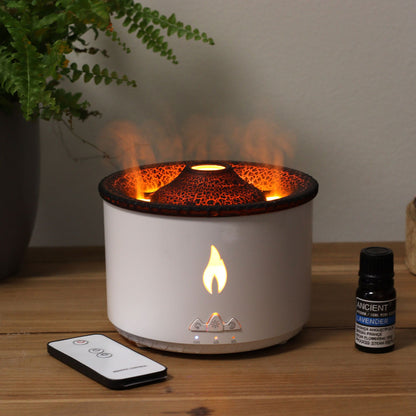 Difusor de Aromas con Efecto Volcán Mediano con Enchufe – 2 Colores disponibles