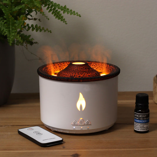 Difusor de Aromas con Efecto Volcán Mediano con Enchufe – 2 Colores disponibles