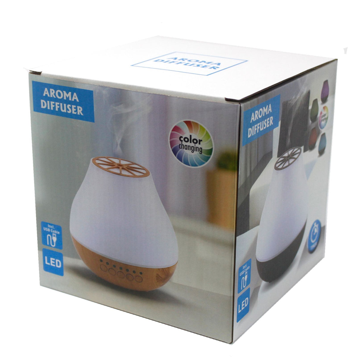 Difusor Atomizador Viena con Altavoz Bluetooth, USB, Cambio de Color y Temporizador
