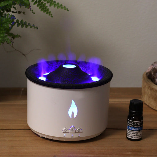 Difusor de Aromas con Efecto Volcán Mediano con Enchufe – 2 Colores disponibles
