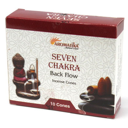 Conos de Incienso Reflujo Aromatika - 7 Chakras