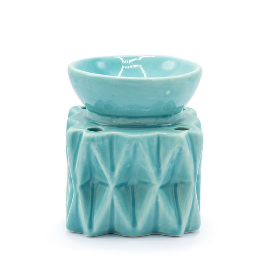 Geometrischer Ölbrenner – Blau