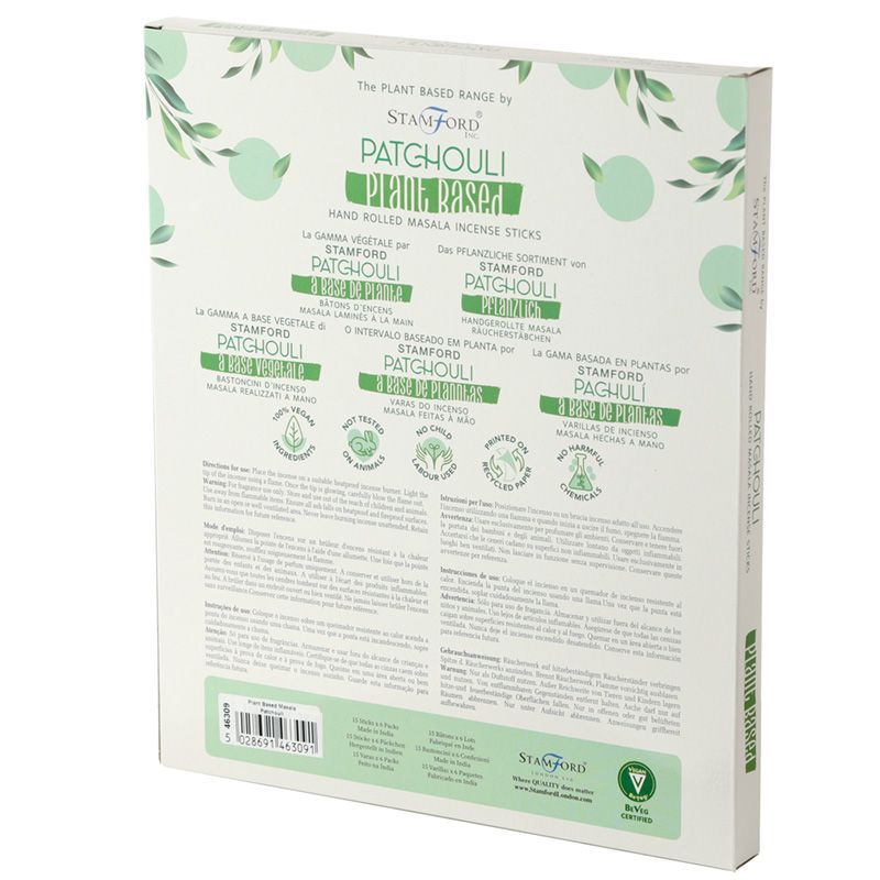 Cajas de Incienso Masala a base de Plantas - Pachuli