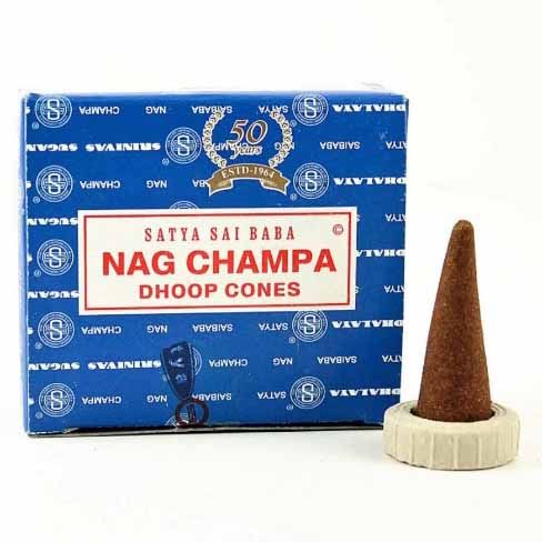 Conos de Incienso Nag Champa Satya Sai Baba – Dhoop Cones Originales