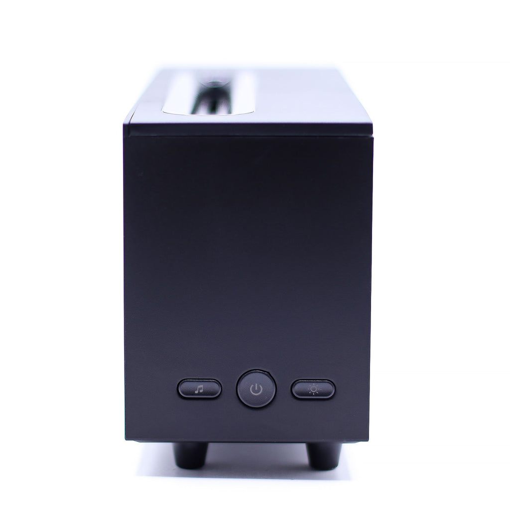 Difusor de aroma con efecto de llama y sonido de aves - USB negro - Cambio de color