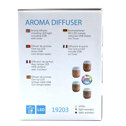 Difusor Atomizador Palermo con USB, Cambio de Color y Temporizador