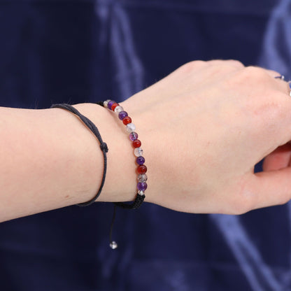 Tierkreis-Kerze mit Edelsteinarmband – Jungfrau