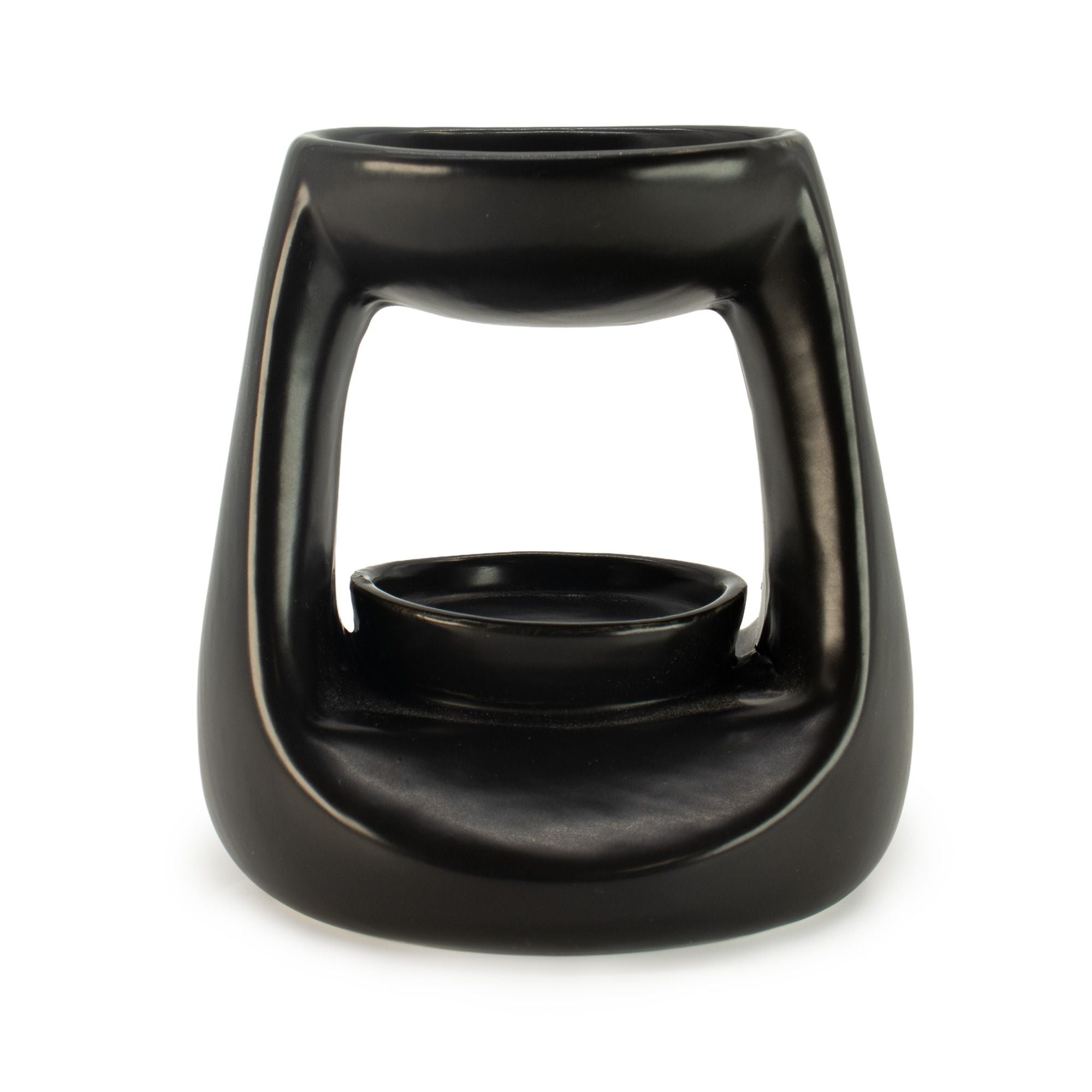 Quemador de aceite cerámico Zen - Pequeño clásico - Negro mate