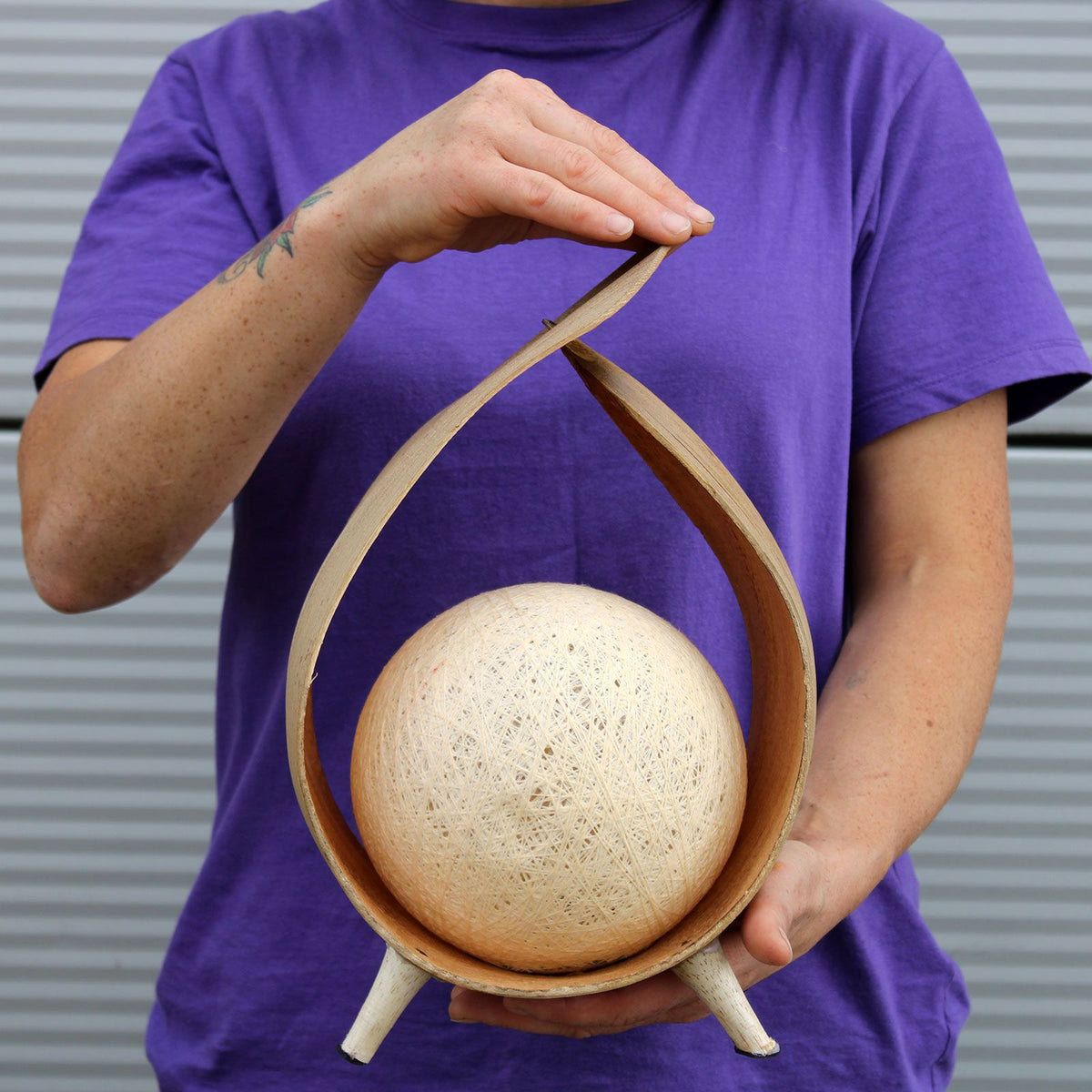 Natürliche Kokosnusslampe – Natürliche Schleife