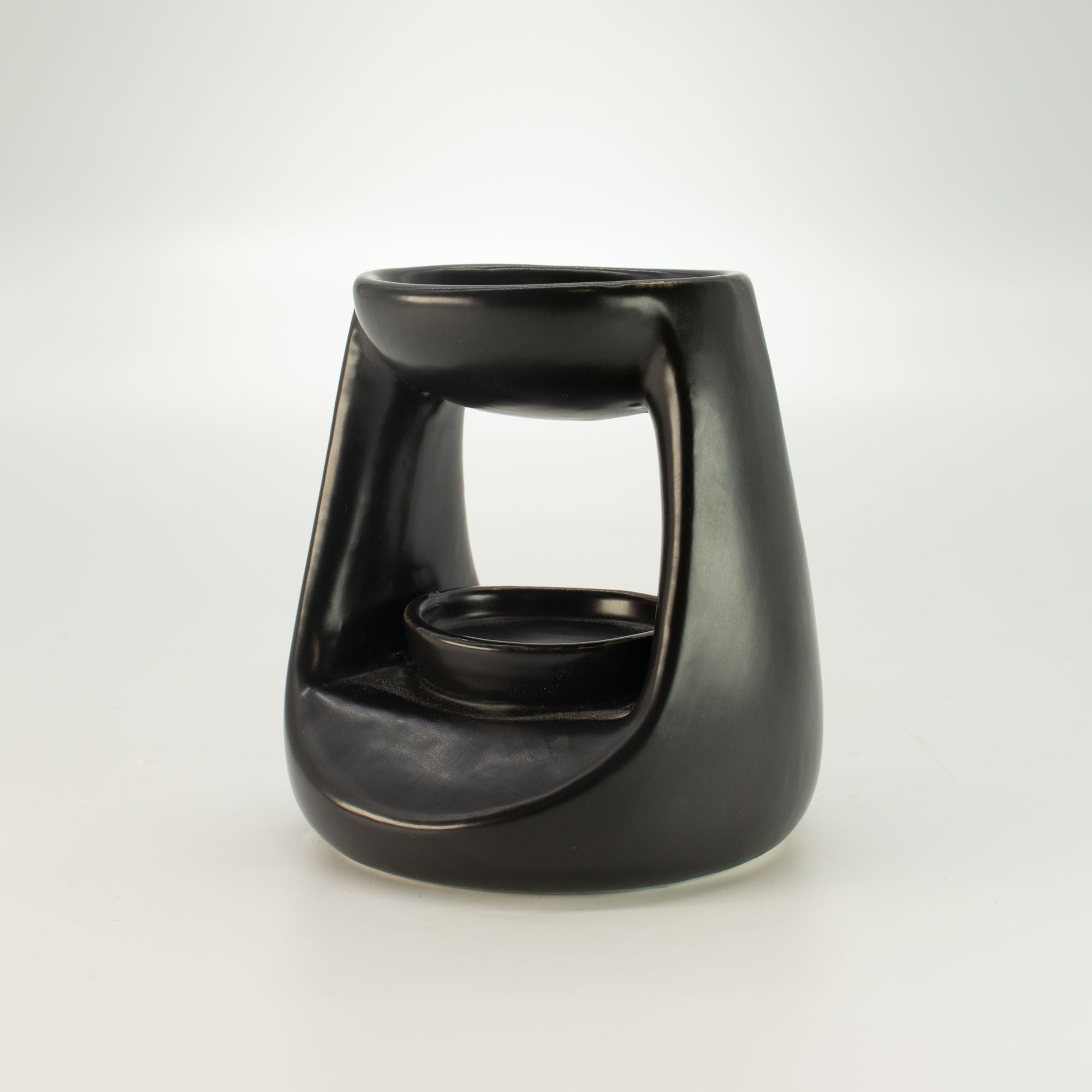 Quemador de aceite cerámico Zen - Pequeño clásico - Negro mate