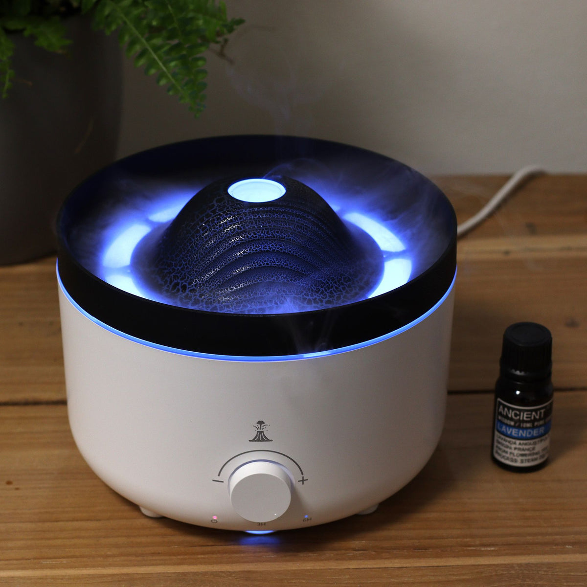 Difusor de Aromas con Efecto Volcán Grande con Enchufe – 2 Colores disponibles
