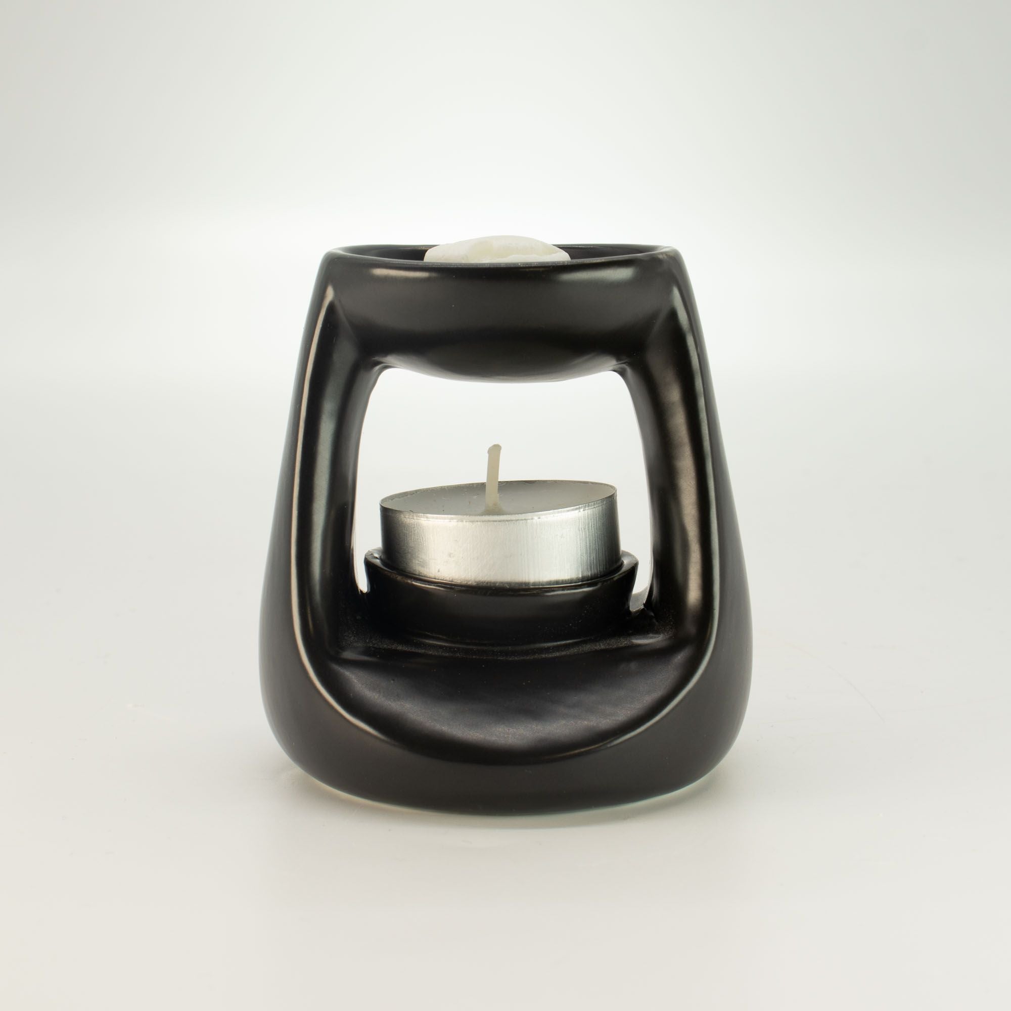 Quemador de aceite cerámico Zen - Pequeño clásico - Negro mate