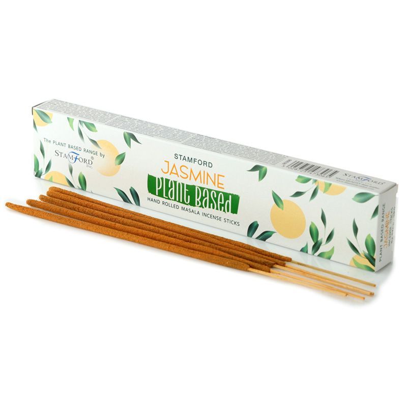 Stamford Jasmine Plant Based hand rolled masala incense sticks in packaging