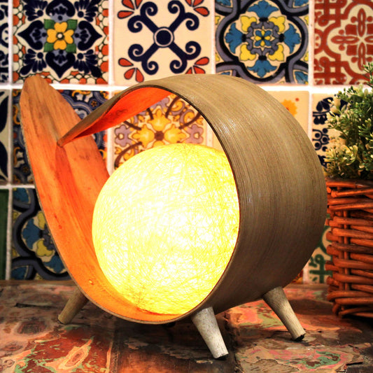 Lampe de noix de coco naturelle - Enveloppe naturelle