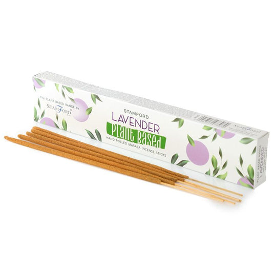 Stamford plant based lavender hand rolled masala incense sticks and packaging