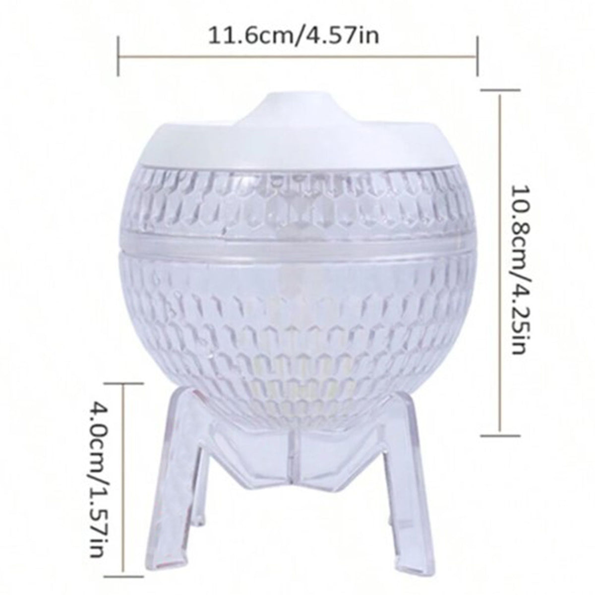 Difusor transparente Mondo Planet - USB - Cambio de color (luz abajo)