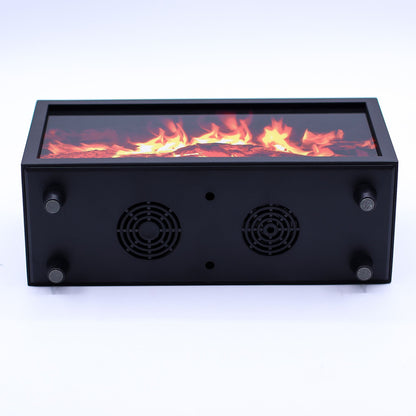 Difusor de aroma con efecto de llama y sonido de aves - USB negro - Cambio de color