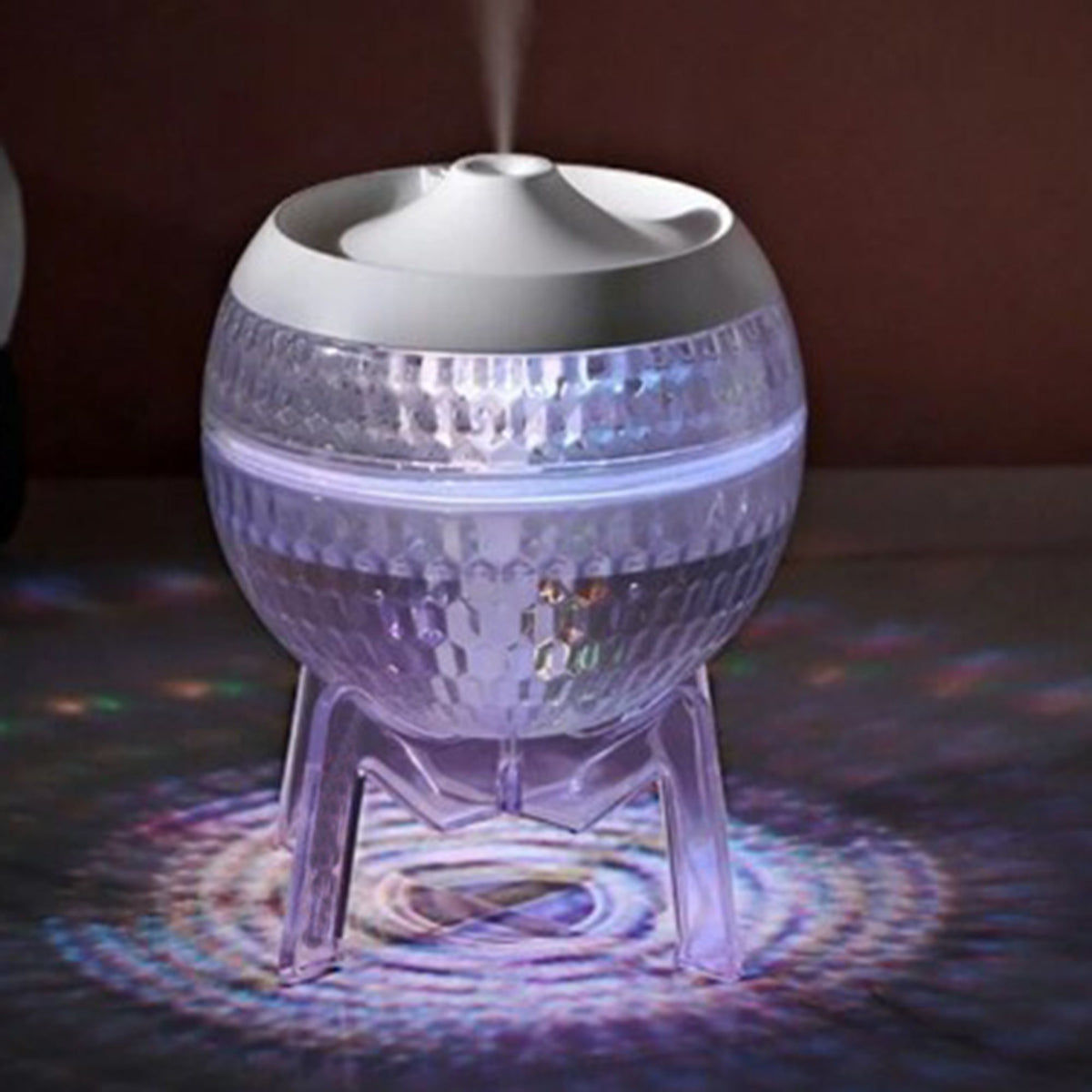 Difusor transparente Mondo Planet - USB - Cambio de color (luz abajo)
