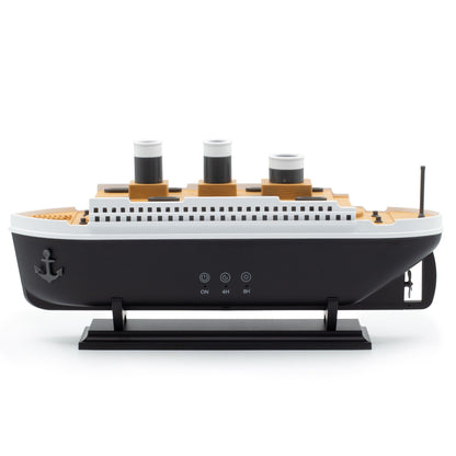 Difusor de aromas con efecto de modelo de barco y LED que cambia de color