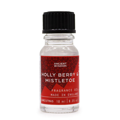 Aceite de Fragancia Acebo y Muérdago 10ml – Aroma Navideño
