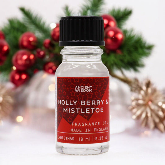 Aceite de Fragancia Acebo y Muérdago 10ml – Aroma Navideño