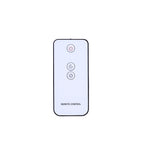 Difusor de aroma con efecto de llama de piedra de sal - USB blanco - Cambio de color y temporizador