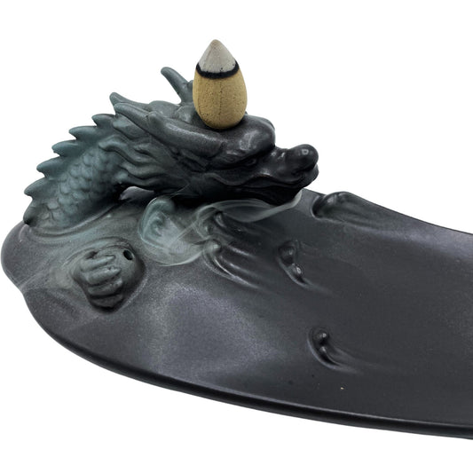 Quemador de Incienso de Reflujo - Dragón en Piscina