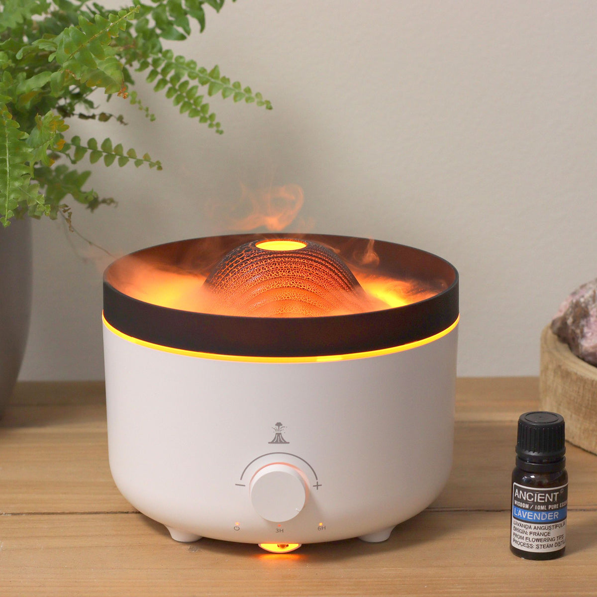 Difusor de Aromas con Efecto Volcán Grande con Enchufe – 2 Colores disponibles