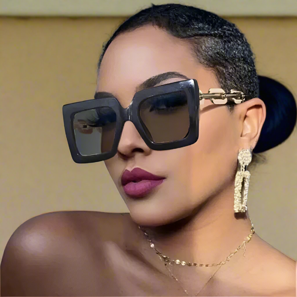 Gafas de sol estilo vintage grandes - Kamivashop