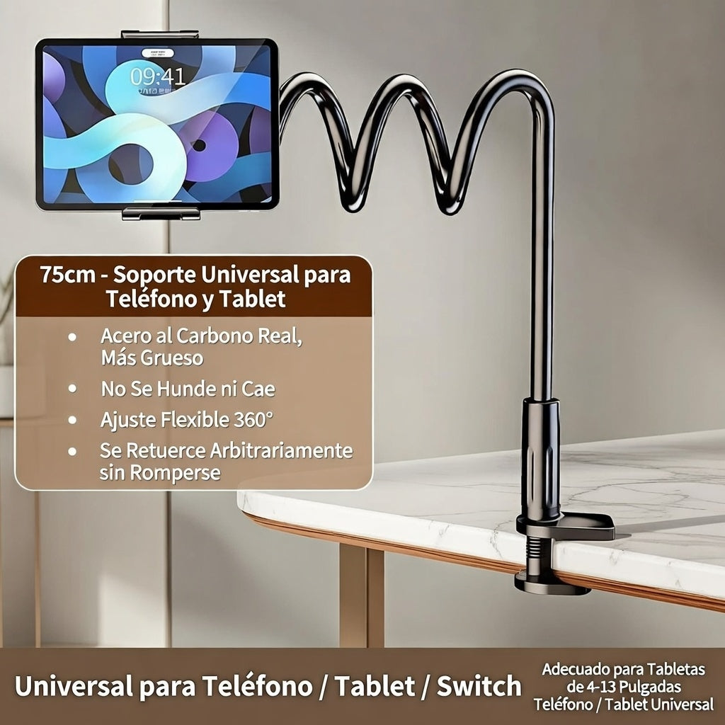 1/2pcs Soporte Flexible para Tablet y Móvil con Brazo Ajustable
